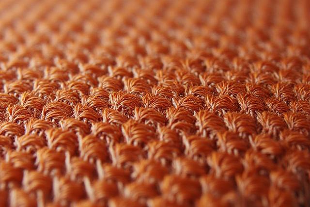 Nahaufnahme von handgewebtem Stoff mit einzigartigem Muster